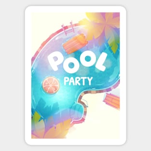 summer collection pool party Sticker